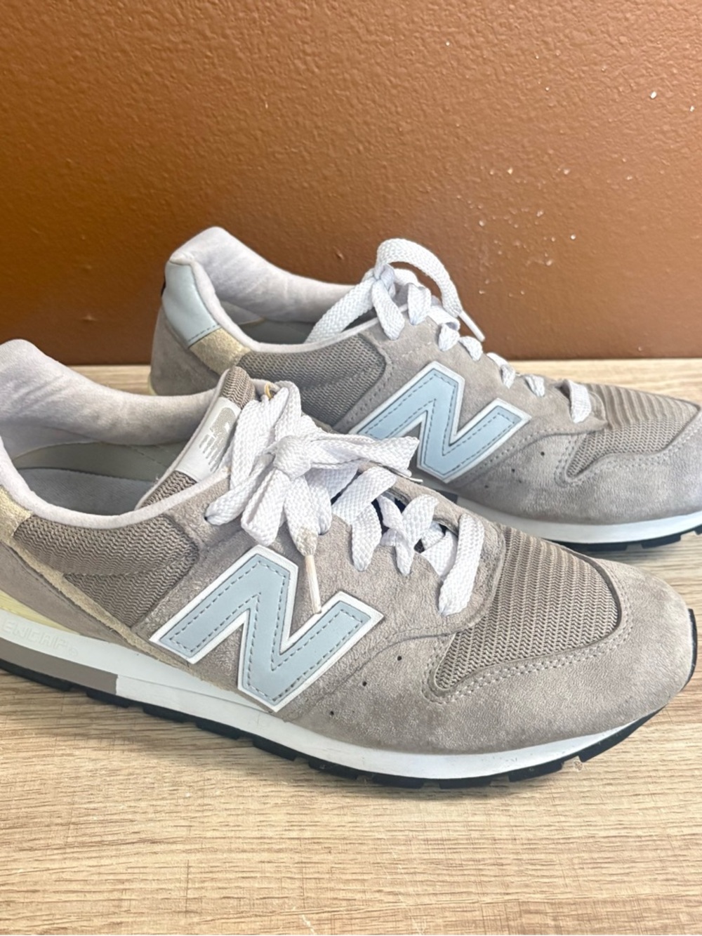 New Balance 996 MiUSA Grey Silver Running Shoes, US Men’s Size 10